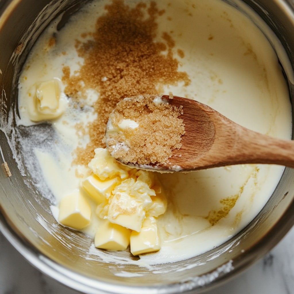 Caramel Glaze In Saucepan