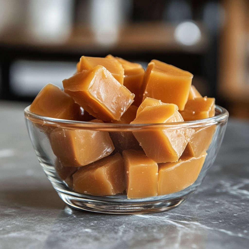 Caramel in a galss bowl