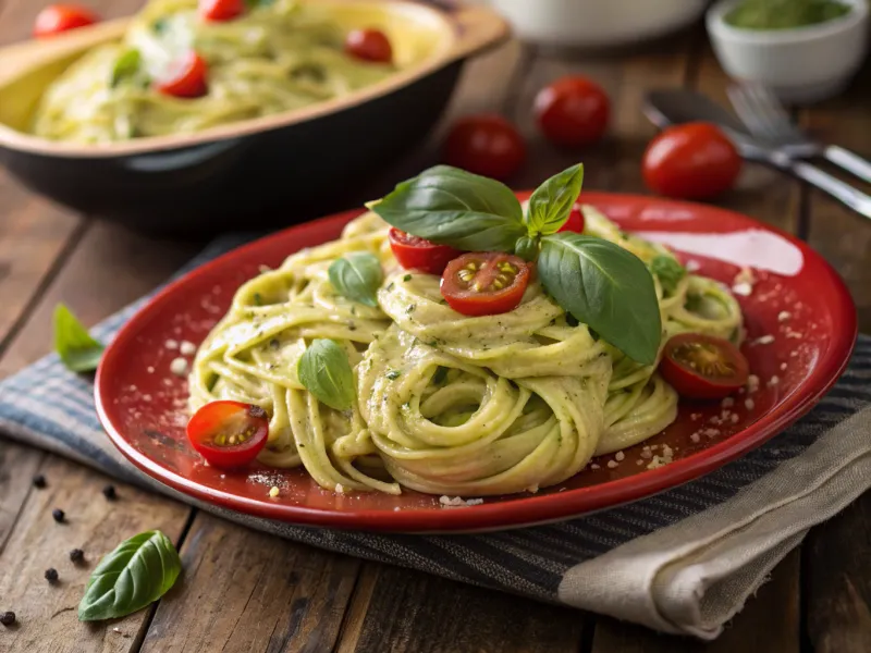 Creamy Avocado Alfredo Pasta