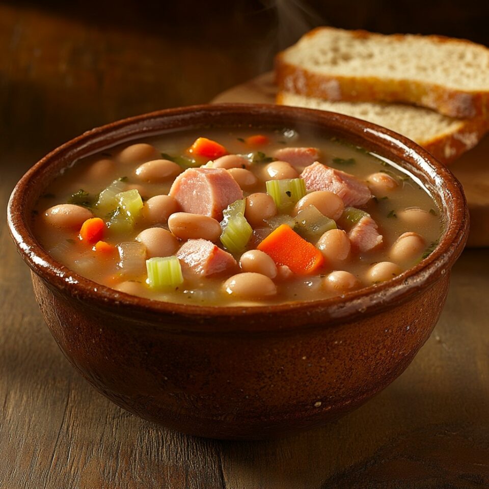 Crockpot Navy Bean And Ham Soup