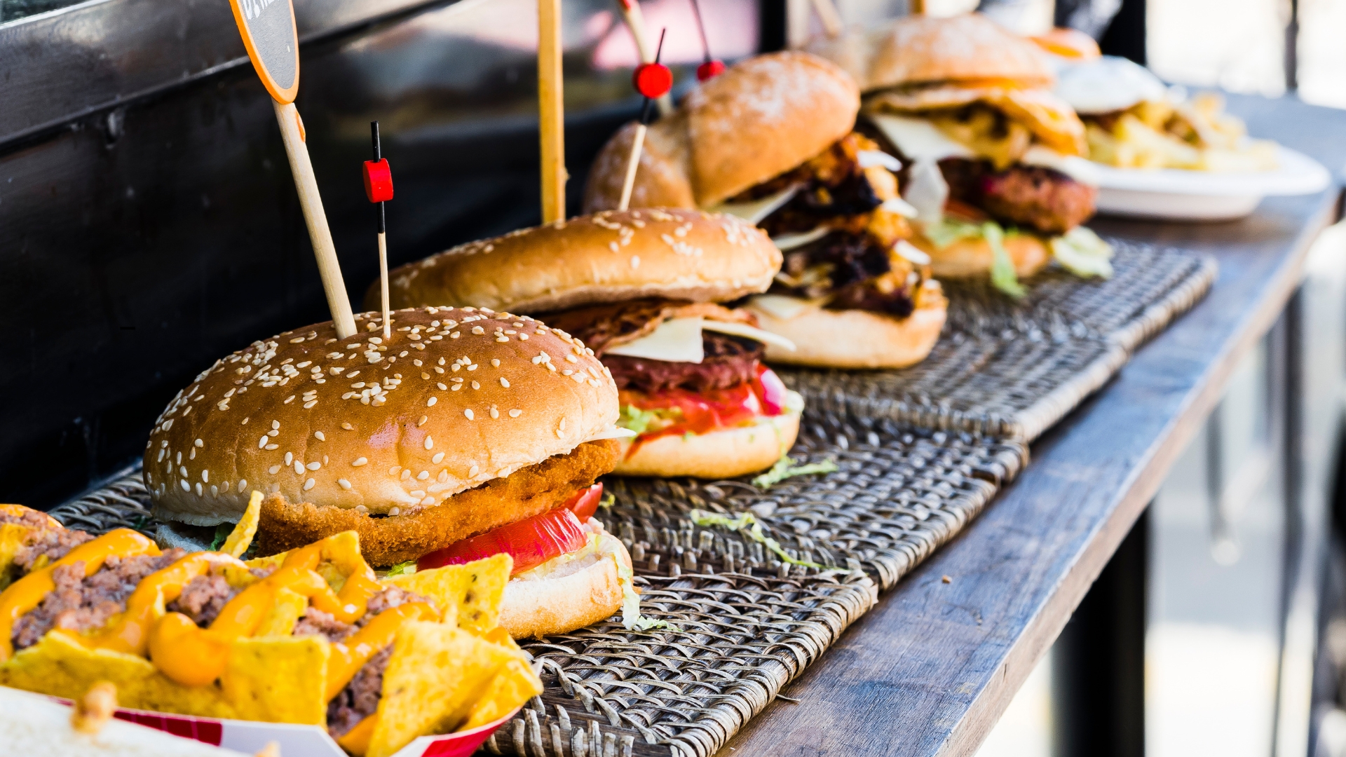 Food truck burgers