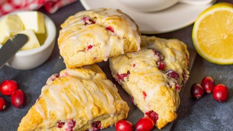 cranberry lemon scones