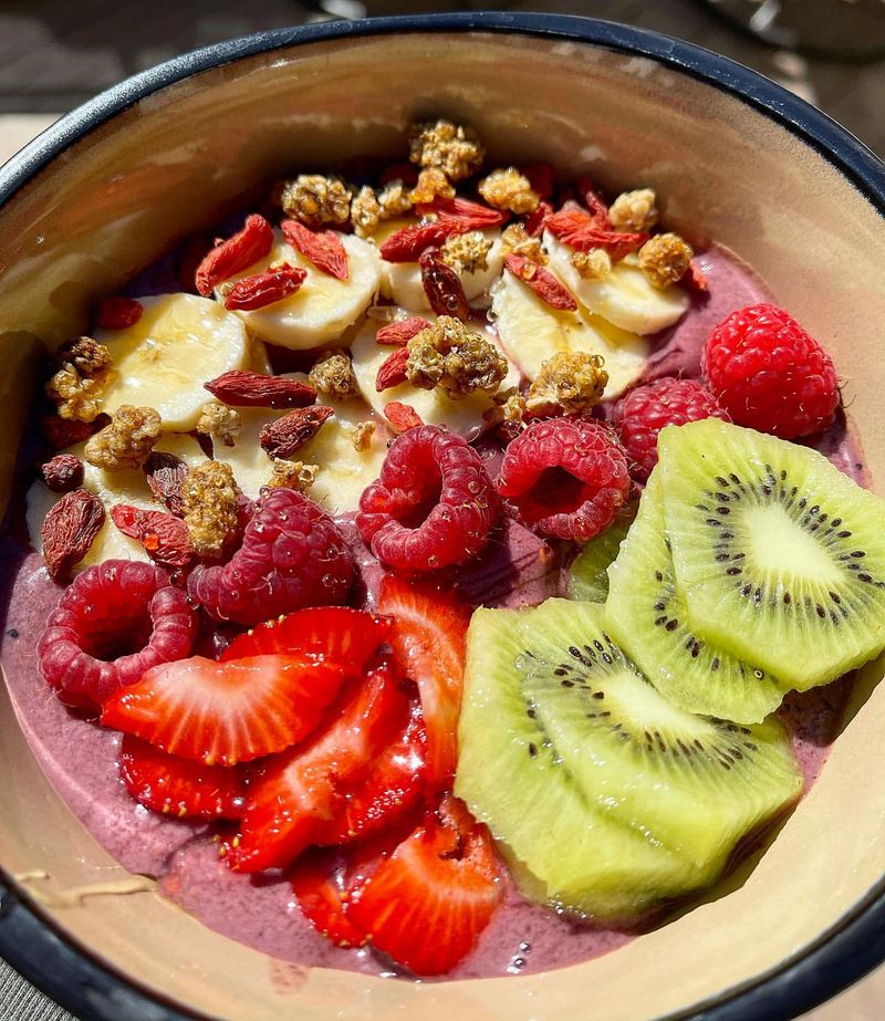 Almond Butter and Berry Bowl