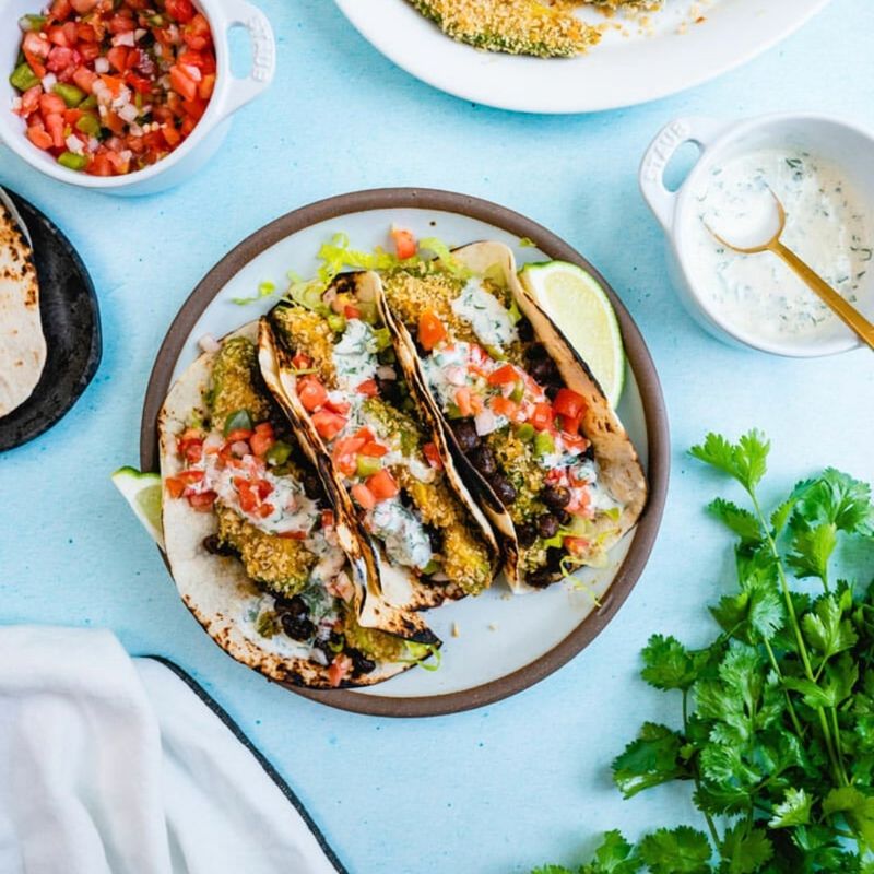 Avocado and Black Bean Tacos