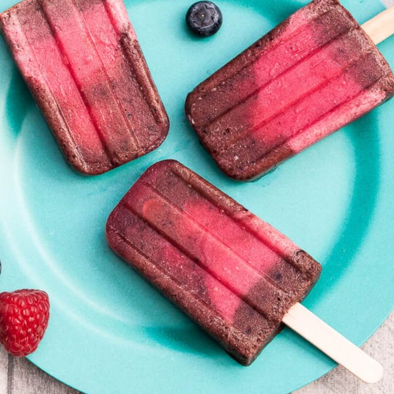 Berry Chia Popsicles