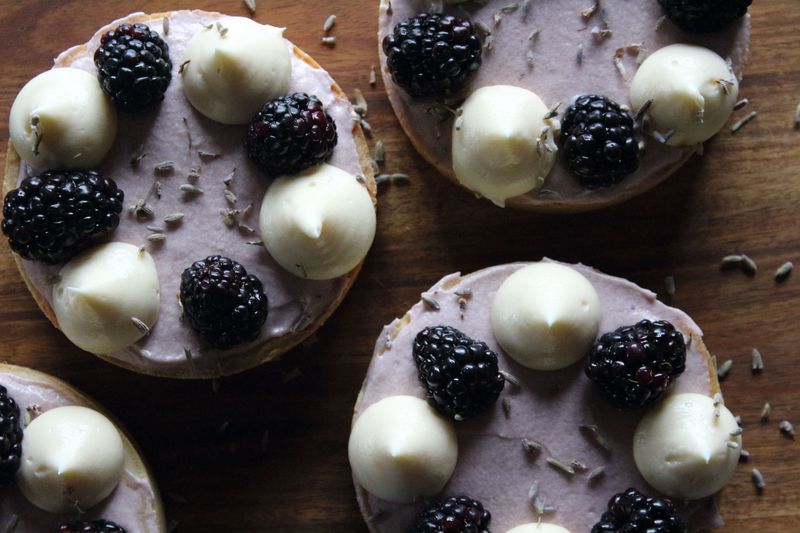 Blackberry Lavender Tartlets
