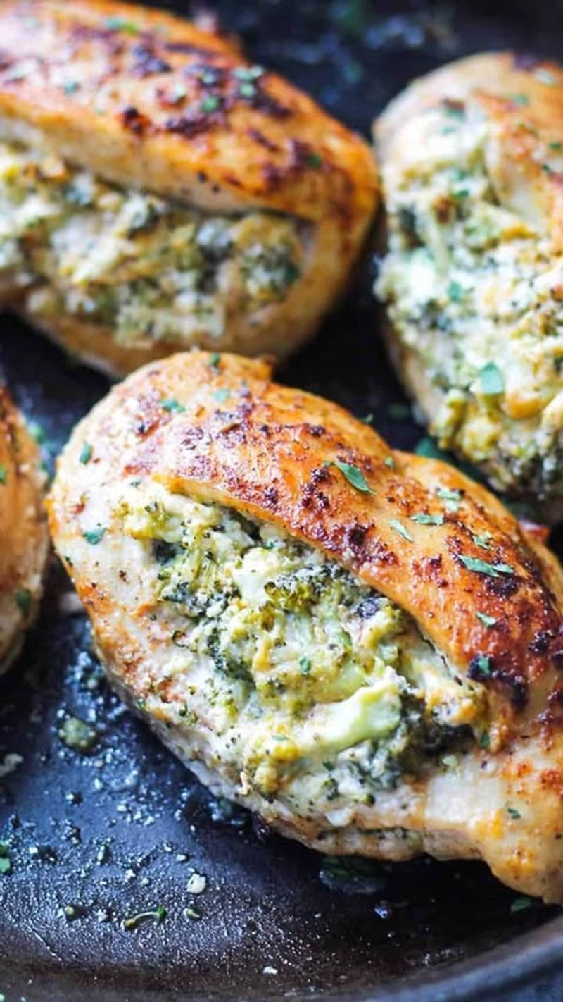 Broccoli and Cheese Stuffed Chicken