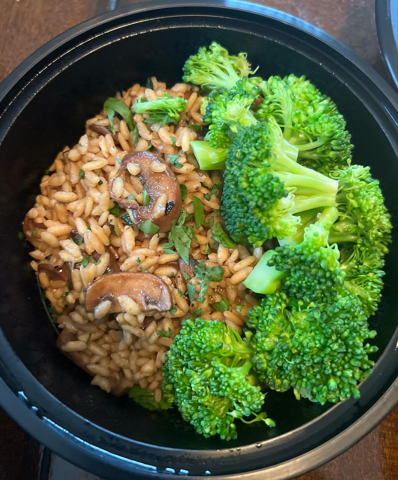 Broccoli and Mushroom Risotto