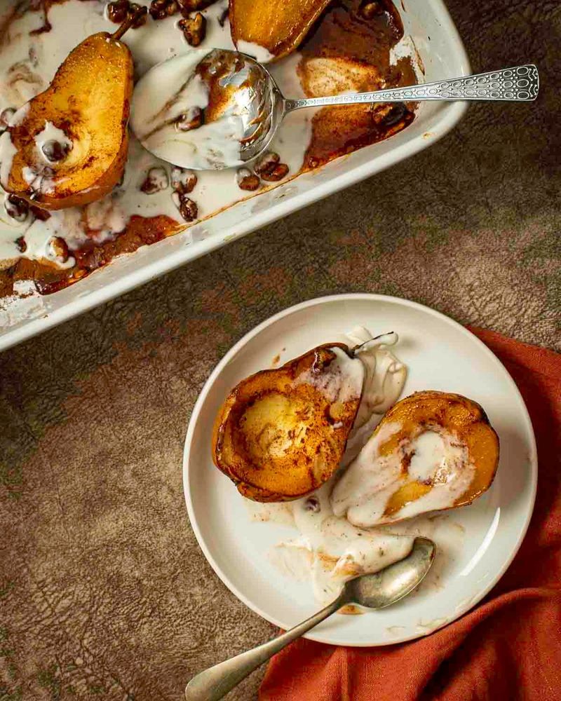 Cinnamon Baked Pears