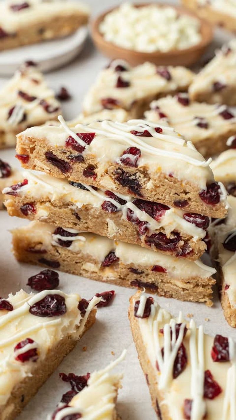 Cranberry White Chocolate Bars