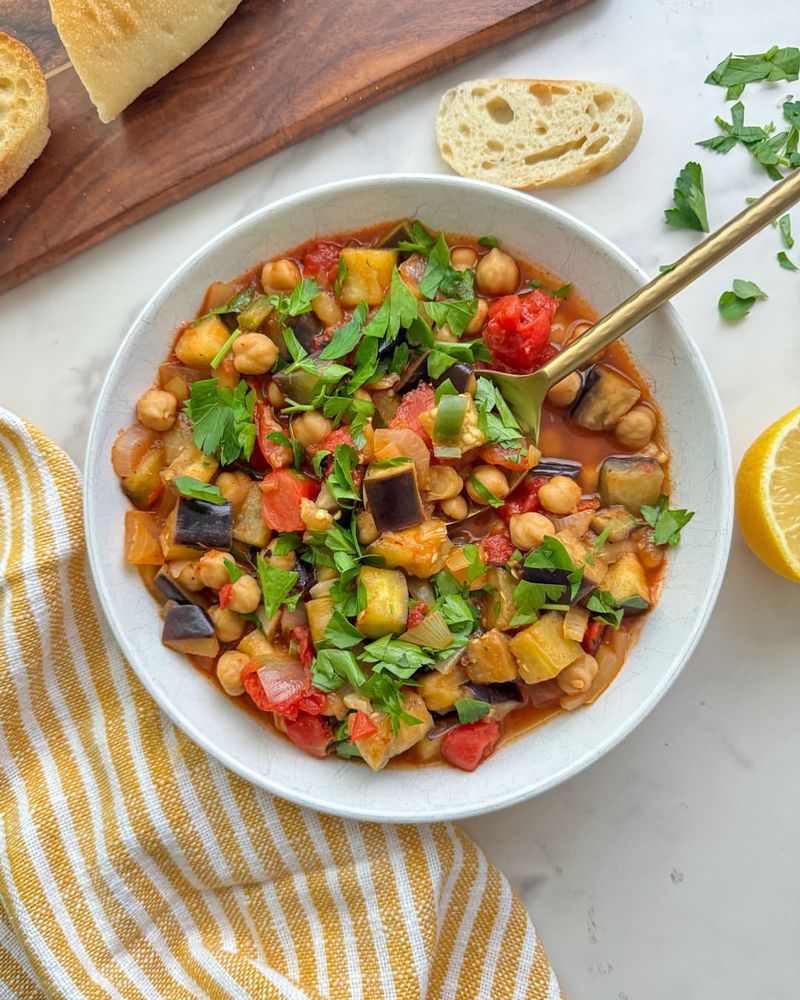 Eggplant and Chickpea Stew