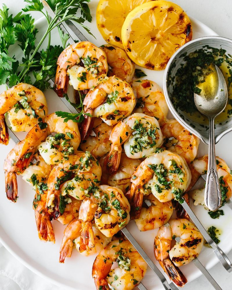 Garlic Herb Grilled Shrimp
