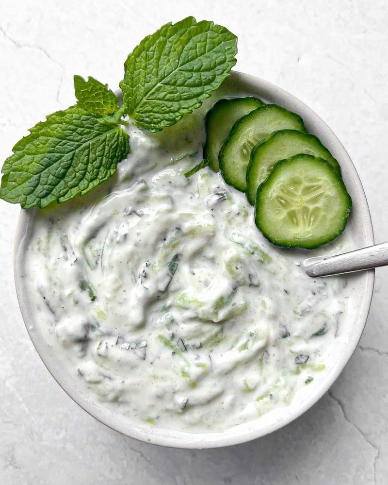 Mint and Cucumber Raita