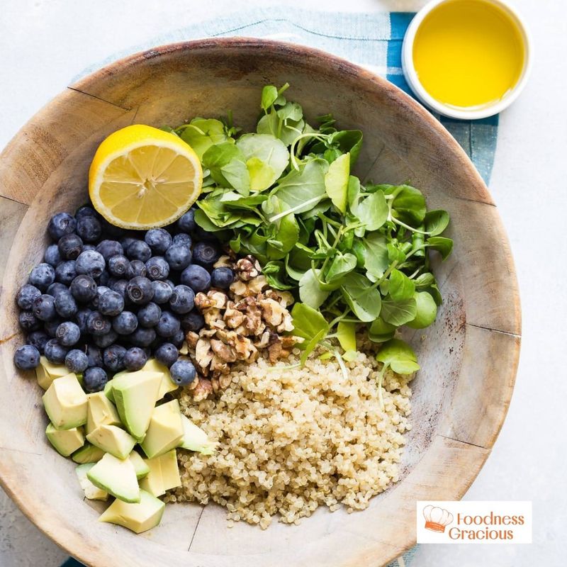 Lemon Blueberry Quinoa Bowl