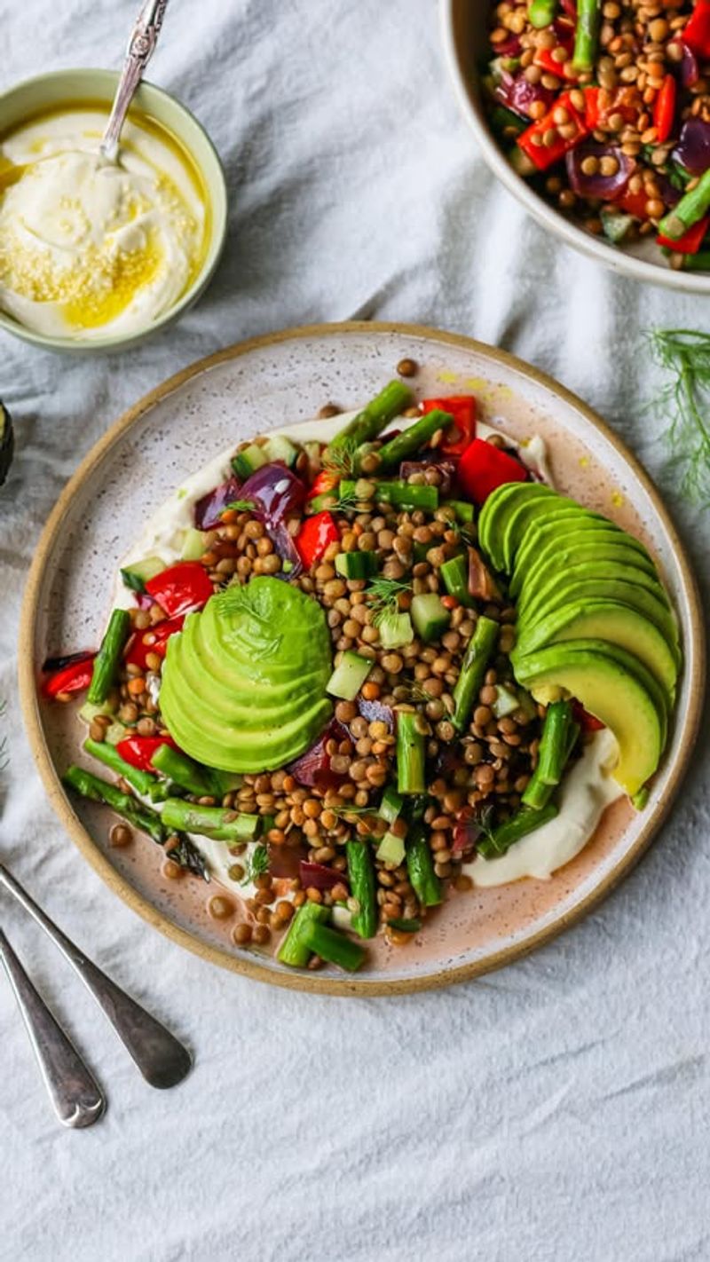 Lentil and Avocado Salad