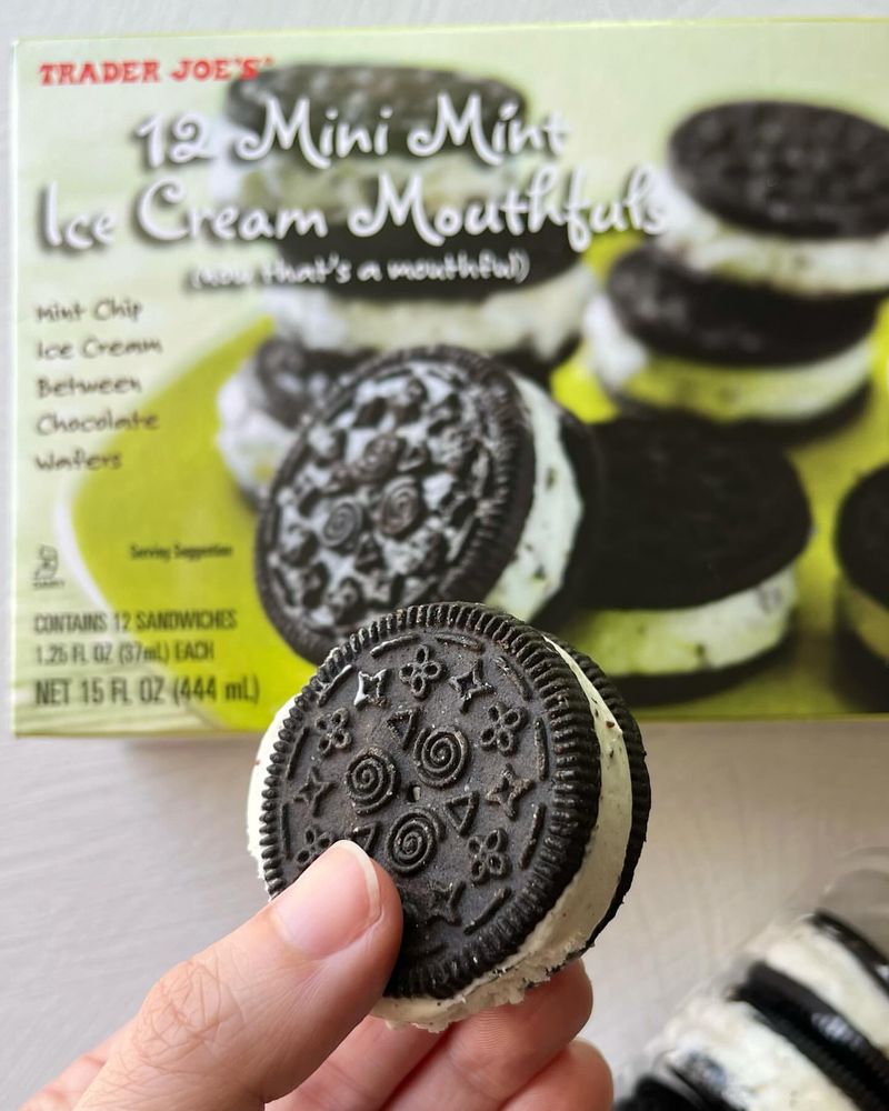 Mini Mint Ice Cream Mouthfuls