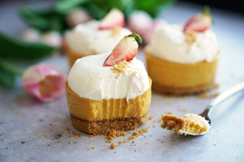 Mini Passion Fruit Cheesecakes