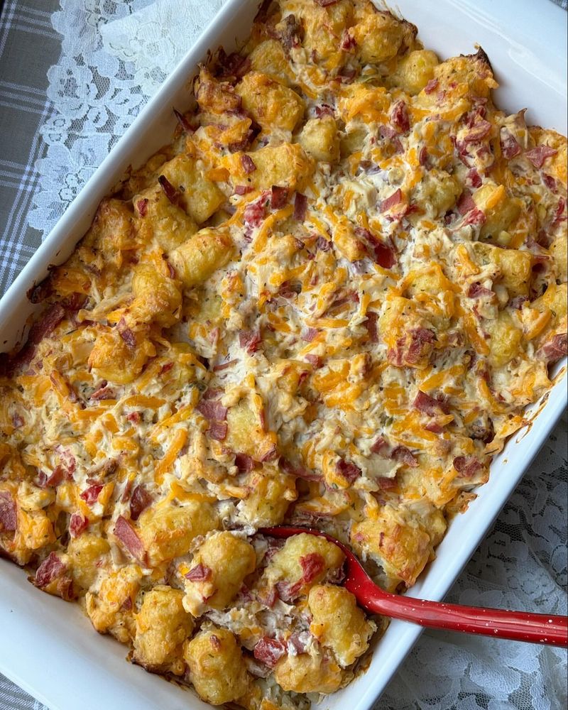 Minnesota: Bacon Tater Tot Hotdish