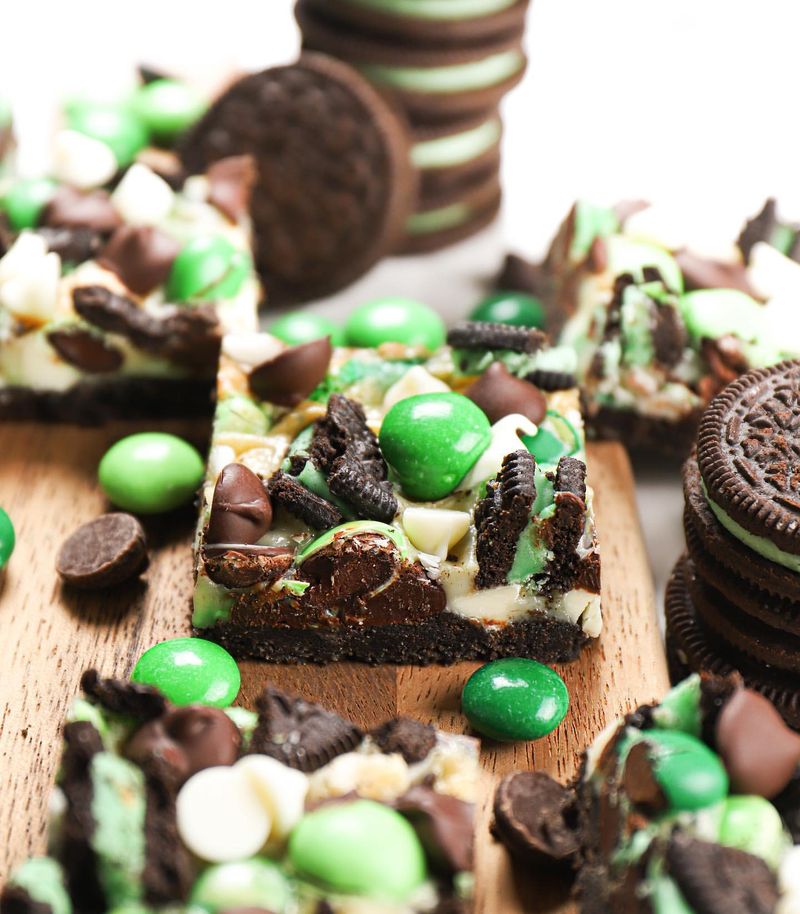 Mint Chocolate Chip Bars
