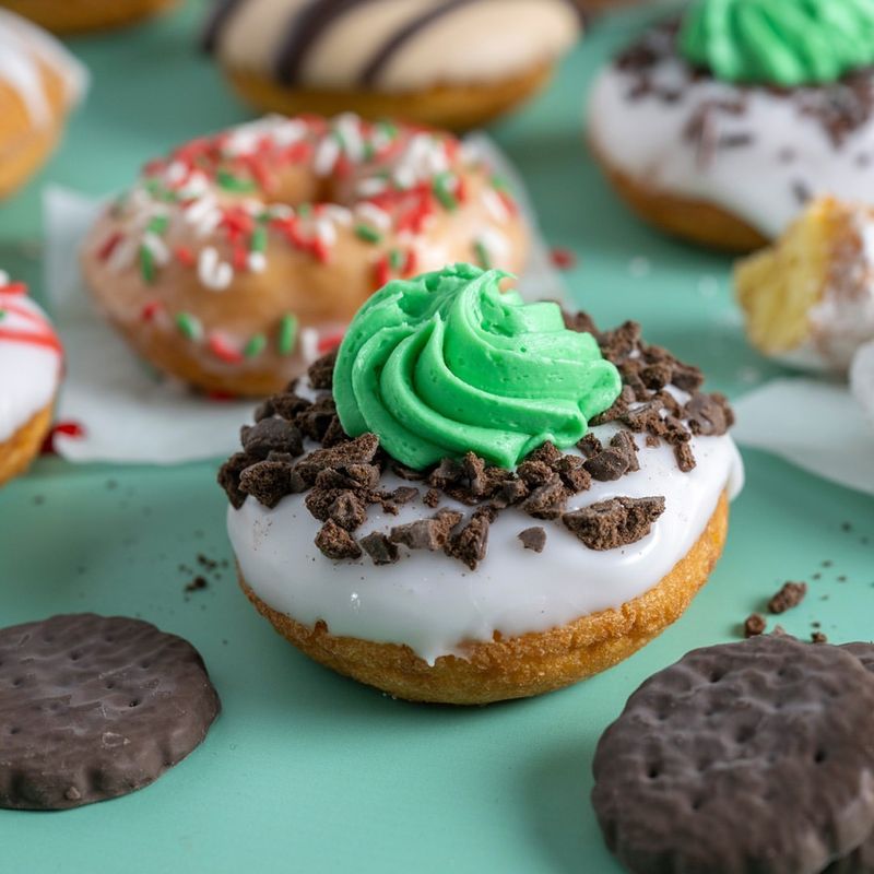 Mint Chocolate Donuts