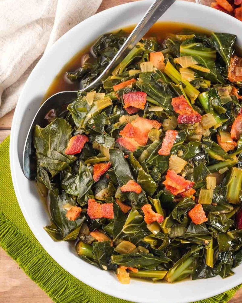 North Carolina: Bacon Collard Greens
