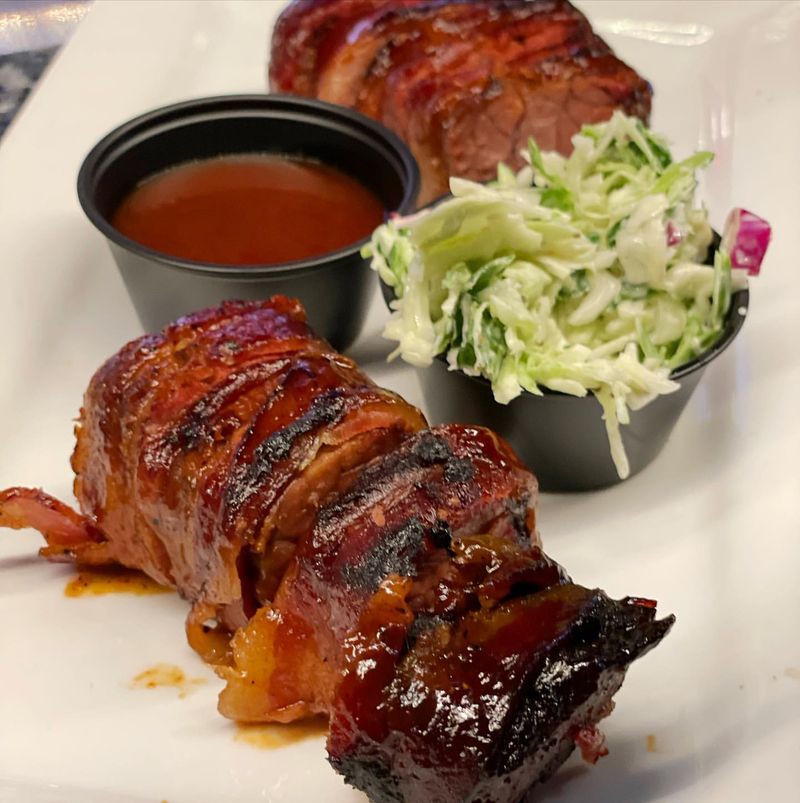 Oklahoma: Bacon-Wrapped Brisket