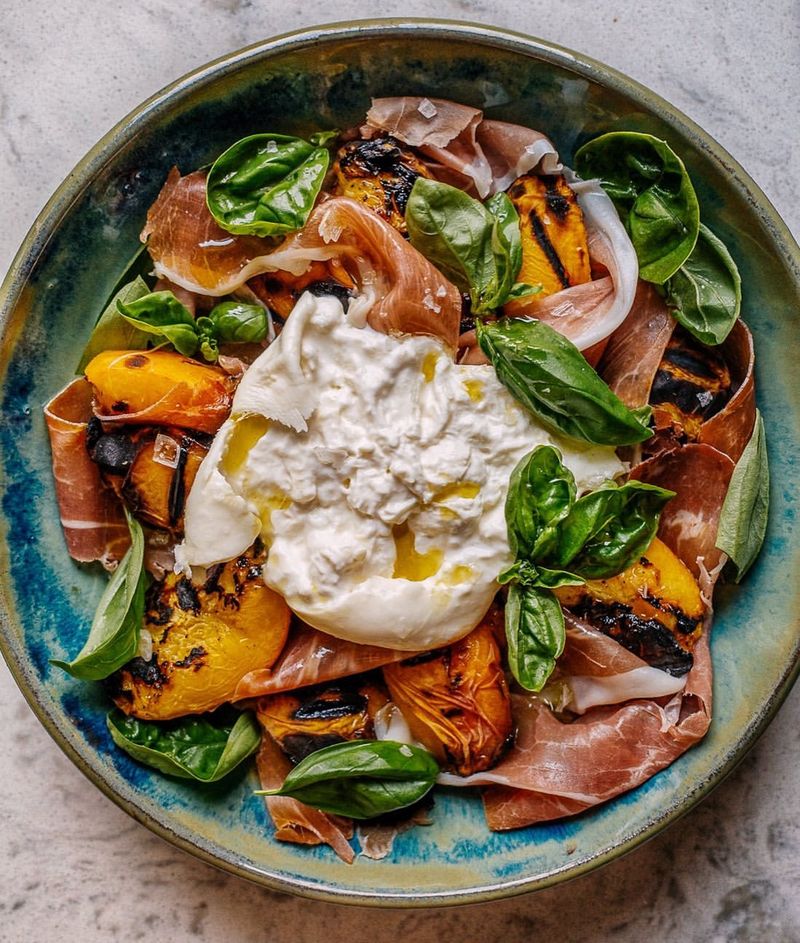 Peach and Burrata Salad