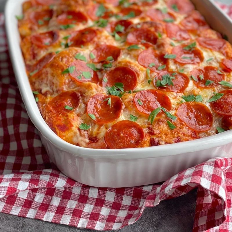 Pepperoni Pizza Casserole
