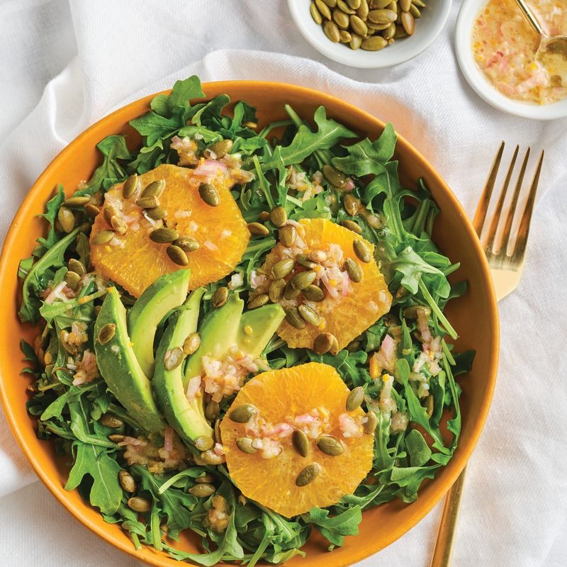 Pumpkin Seed and Avocado Salad