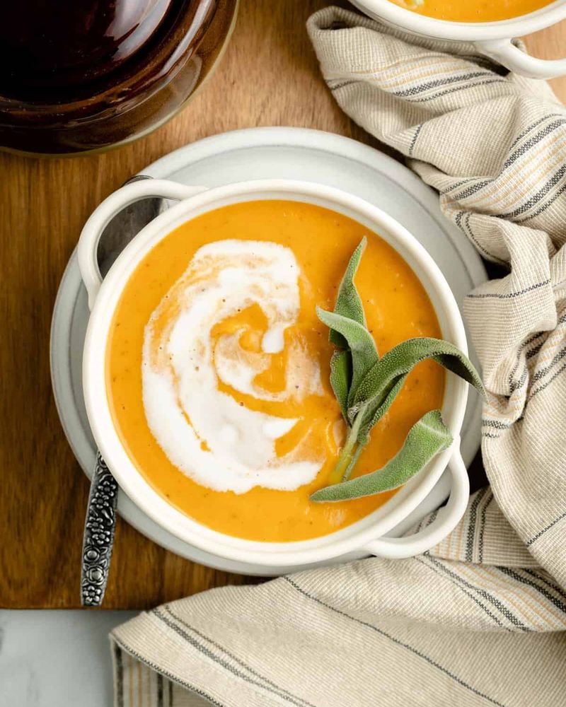 Pumpkin Soup with Coconut Milk