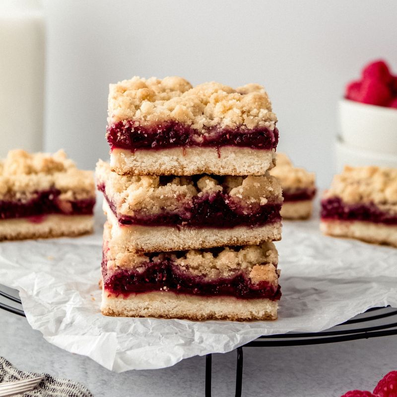 Raspberry Almond Bars