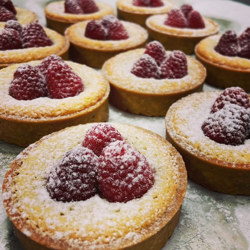 Raspberry Almond Tarts