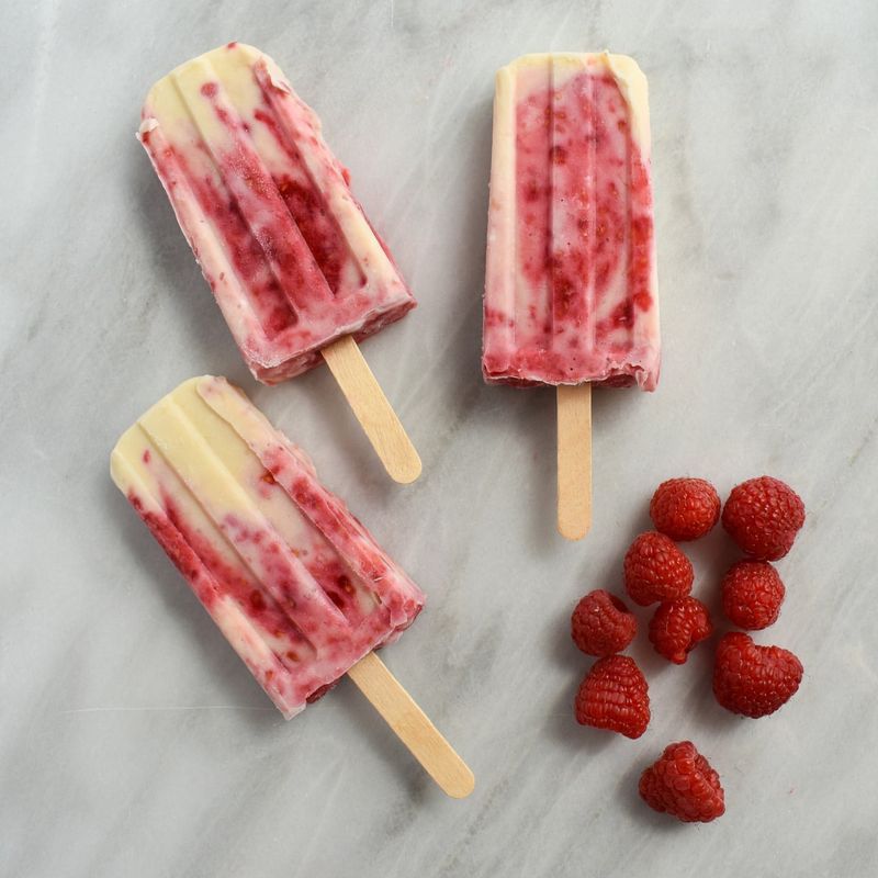 Raspberry Yogurt Pops