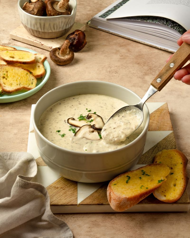 Silky Wild Mushroom Soup