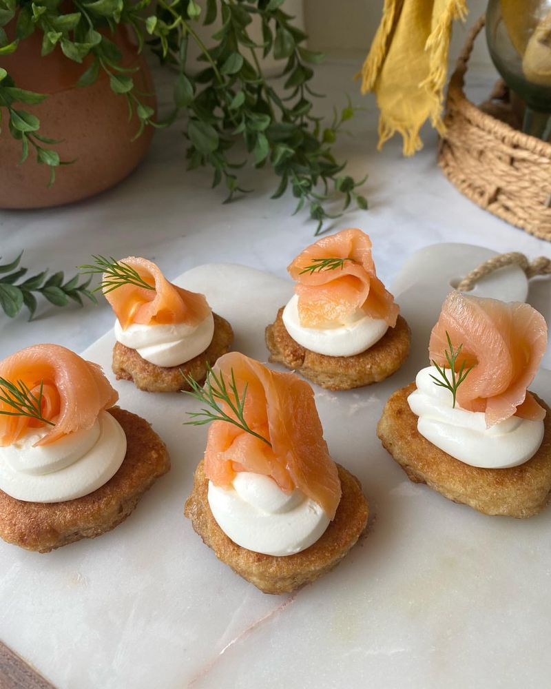 Smoked Salmon Blinis