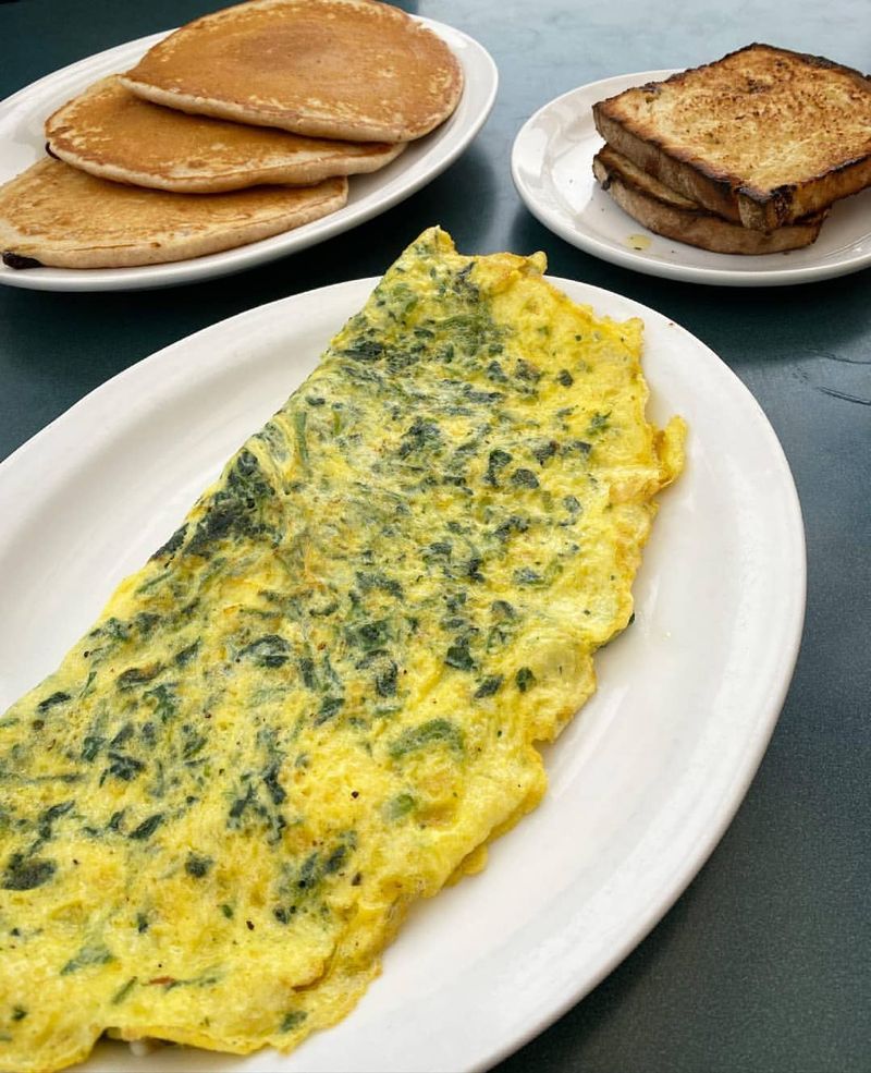 Spinach and Feta Omelette
