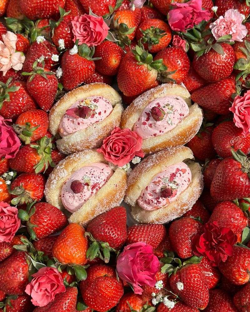 Strawberry Rose Petal