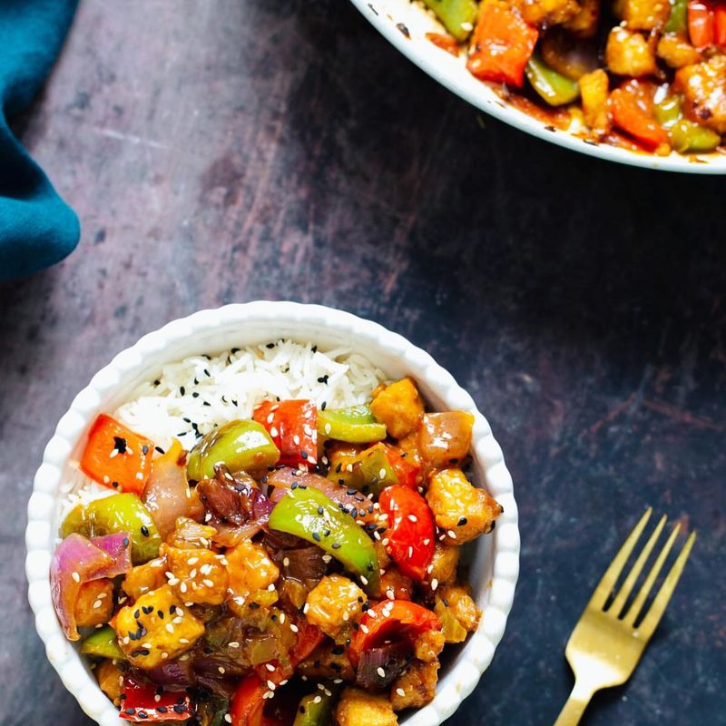 Sweet and Sour Tofu Stir-Fry