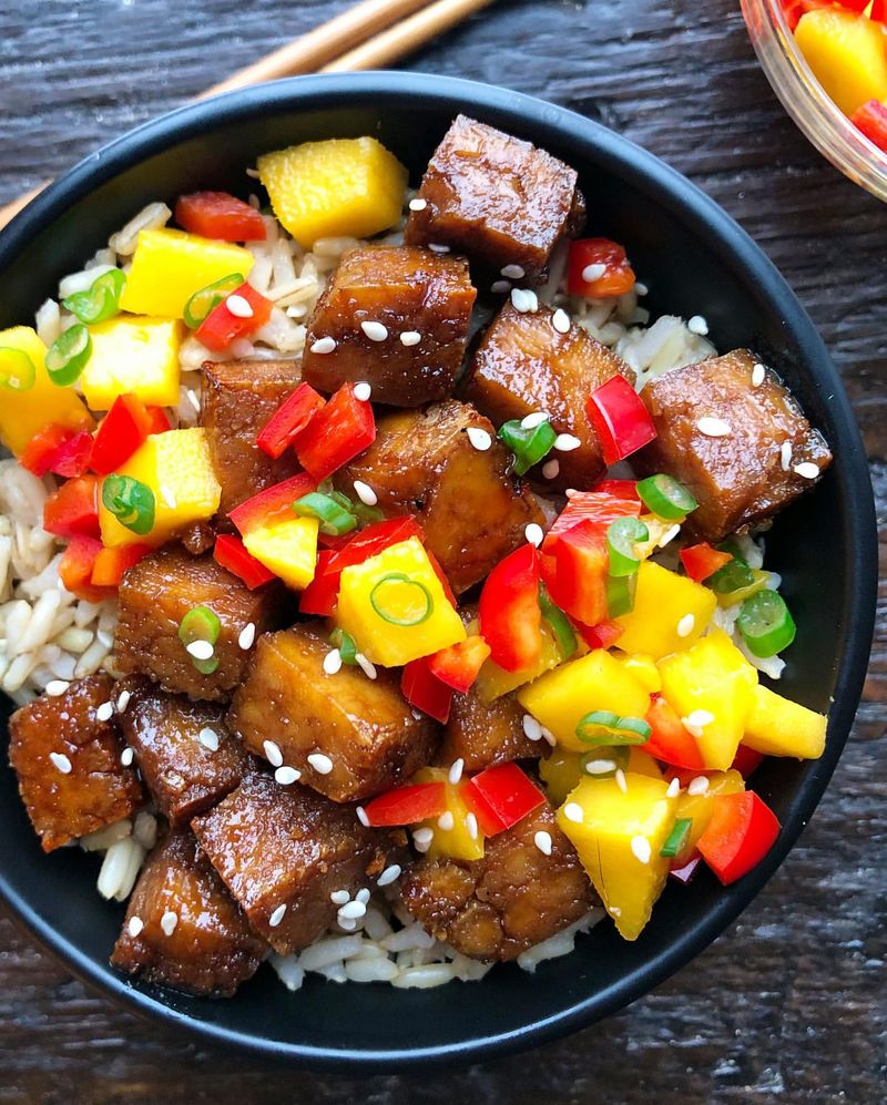 Sweet and Spicy Tofu Bowl