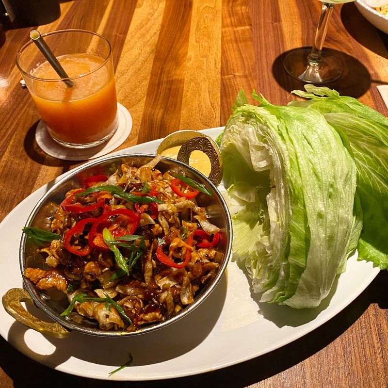 Szechuan Chicken Lettuce Cups