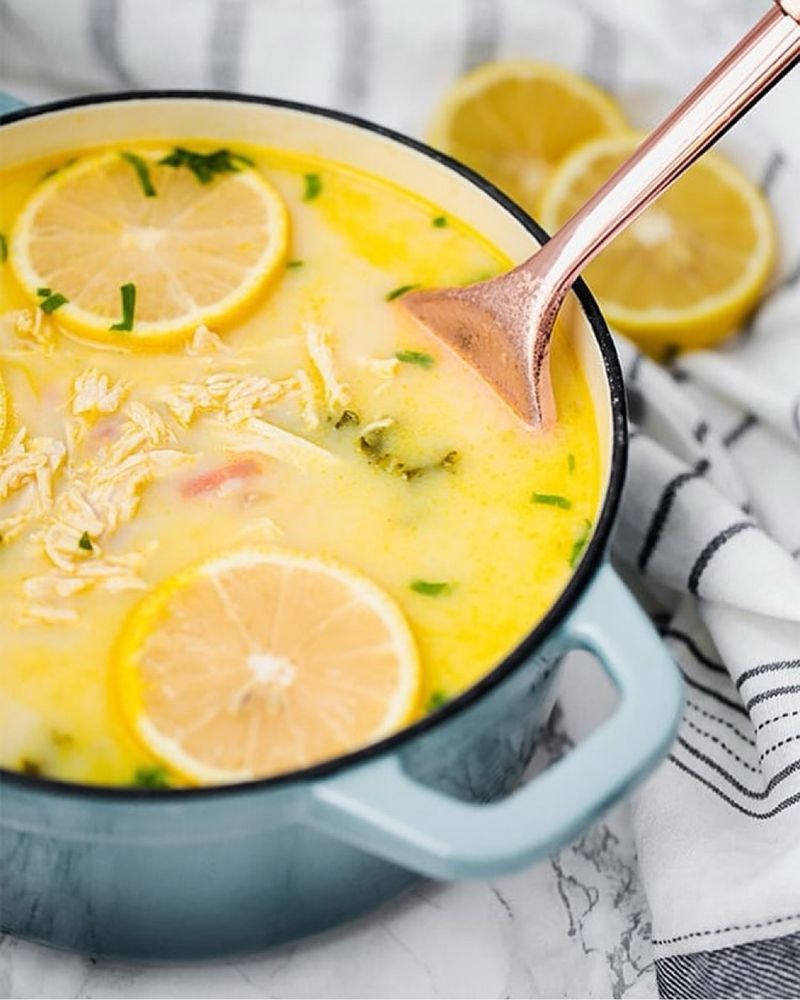 Zesty Lemon Chicken Soup