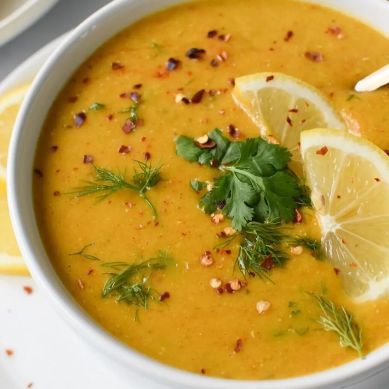Zesty Lemon Lentil Soup
