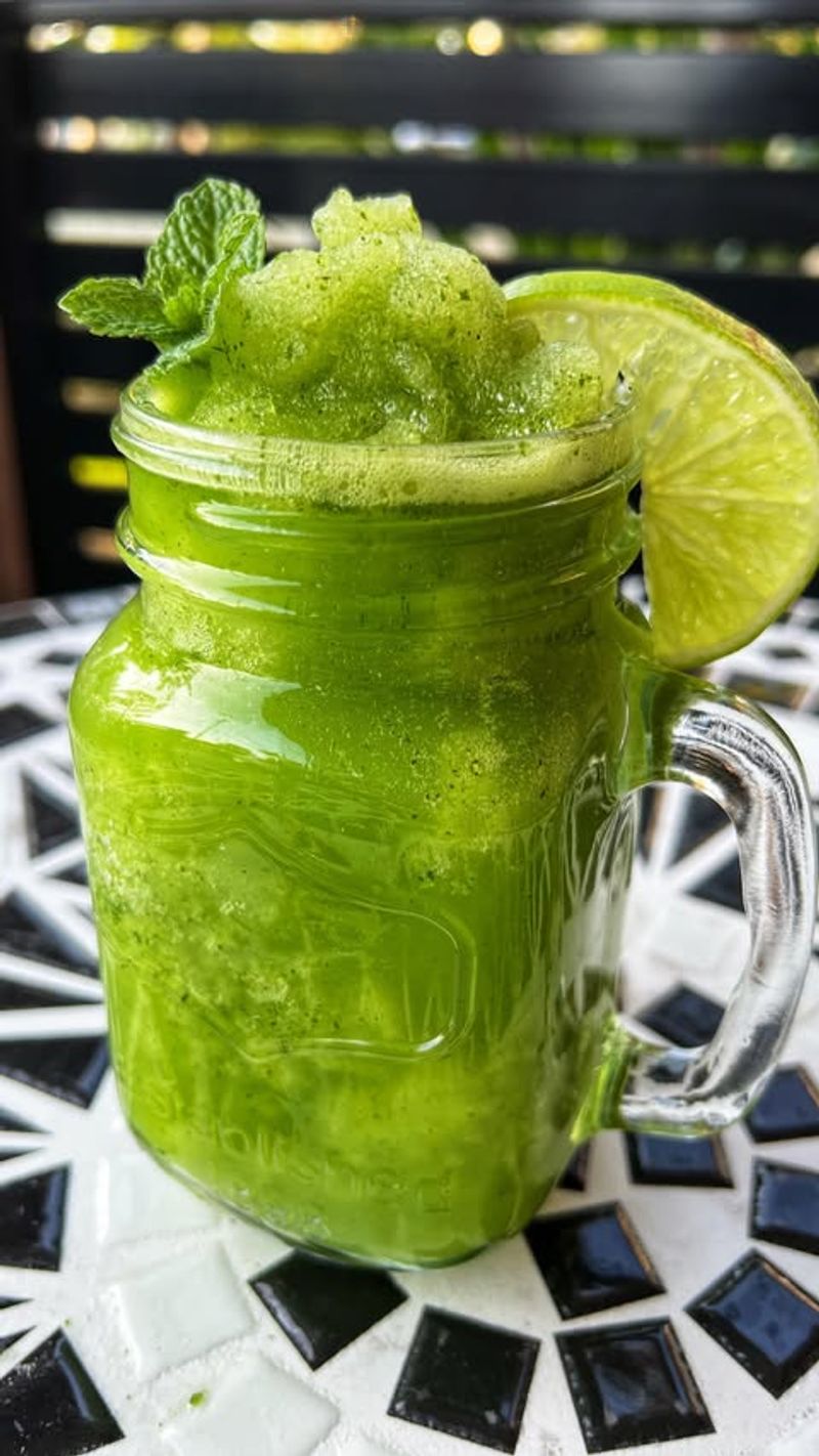 Lime and Mint Sorbet