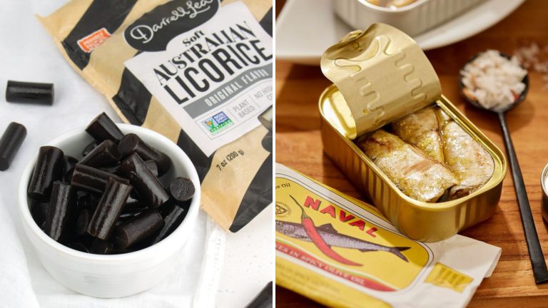 licorice and sardines