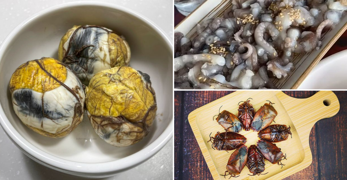 strange foreign dishes