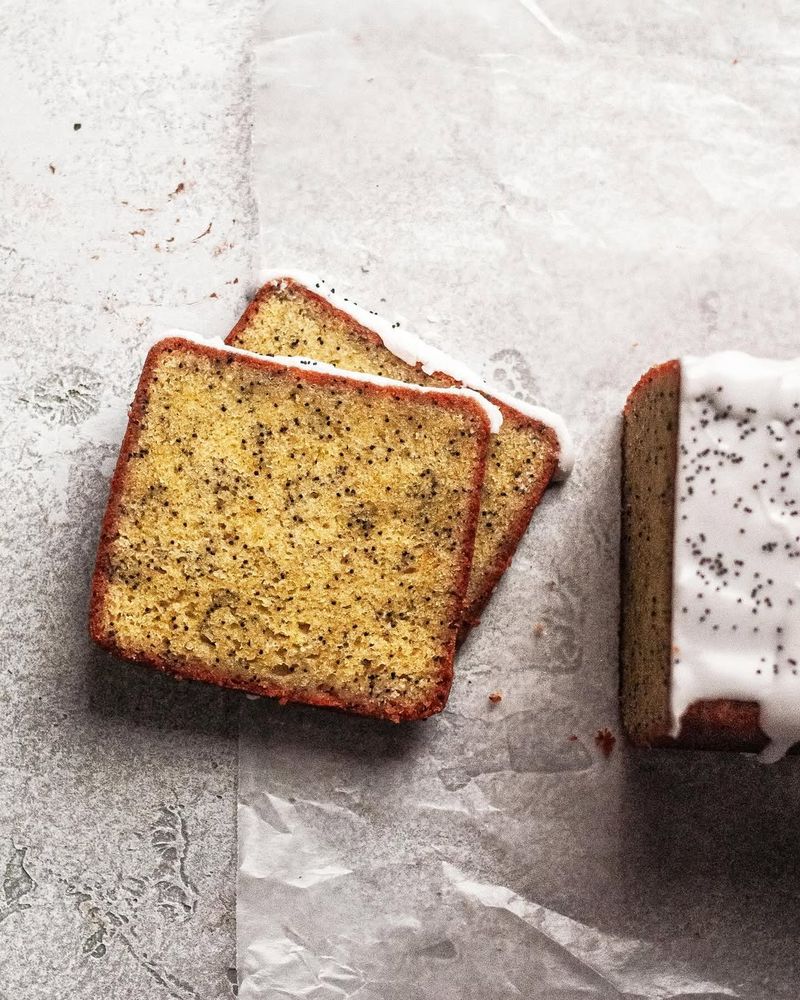 Almond Poppy Seed Loaf Cake