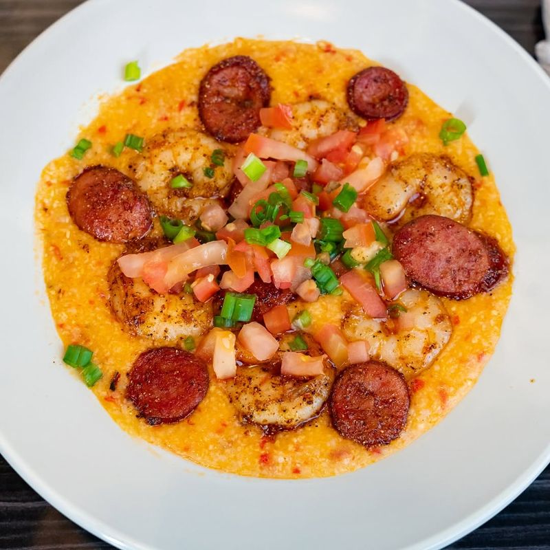 Andouille Sausage and Grits