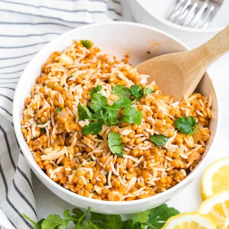 Armenian Lentil and Apricot Pilaf