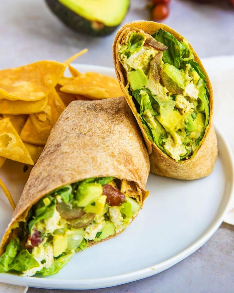 Avocado and Chicken Wrap