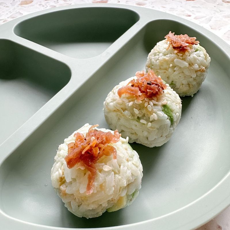 Avocado and Salmon Rice Balls